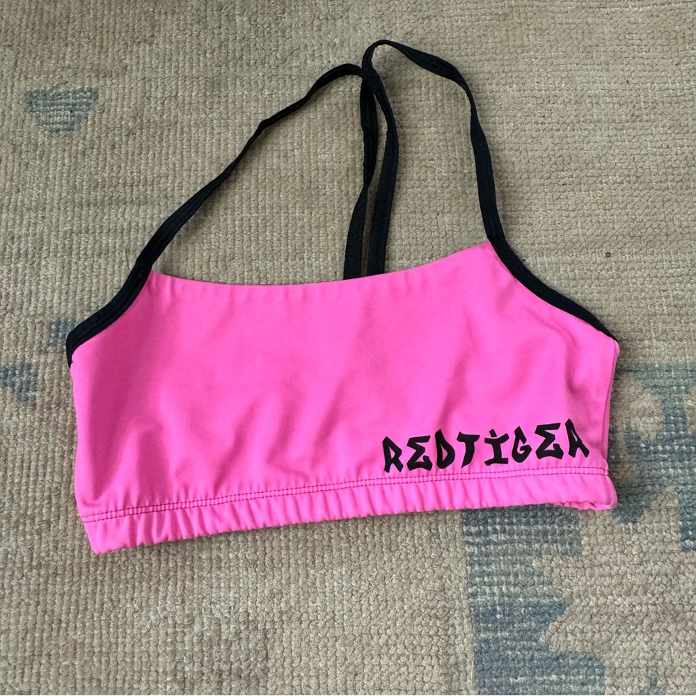 Red Tiger Hot Pink Yoga Bra